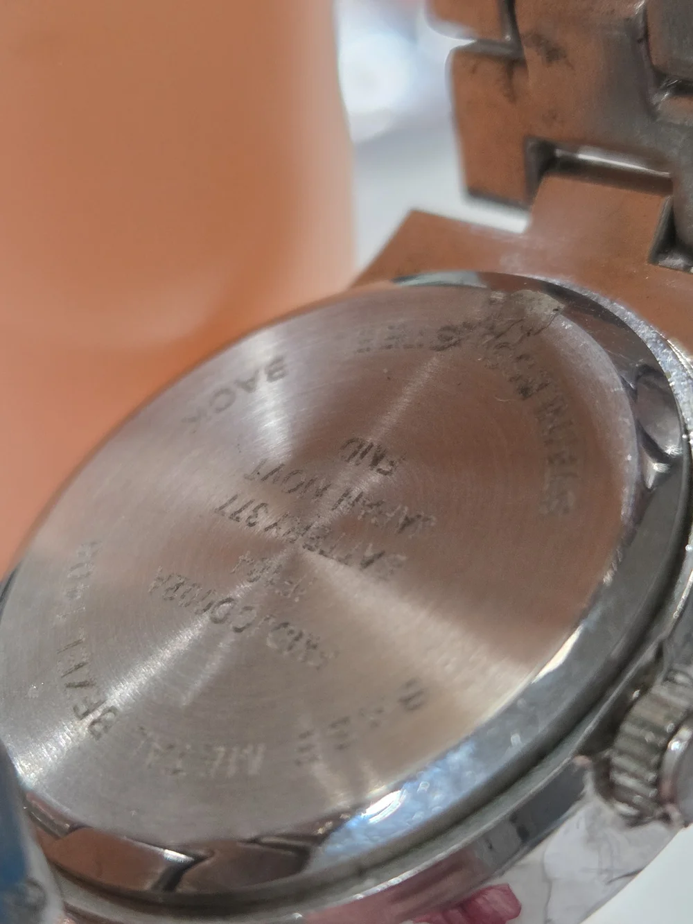 FMD Classic Silver Bracelet Watch with Purple Dial